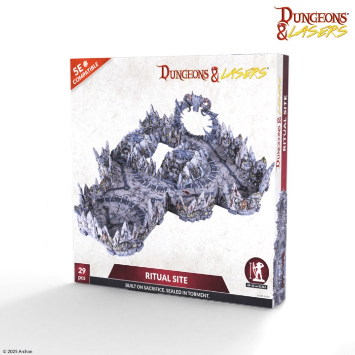 Dungeons & Lasers - Ritual Site Terrain Set pentru RPG si Wargames