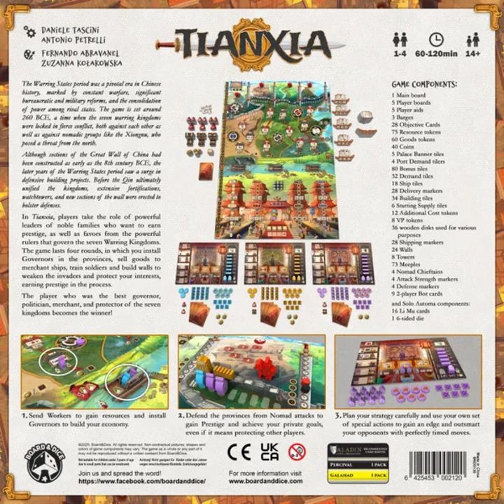 Joc strategic Tianxia, Board&Dice, 1-4 jucători, 90-120 minute, multiplayer