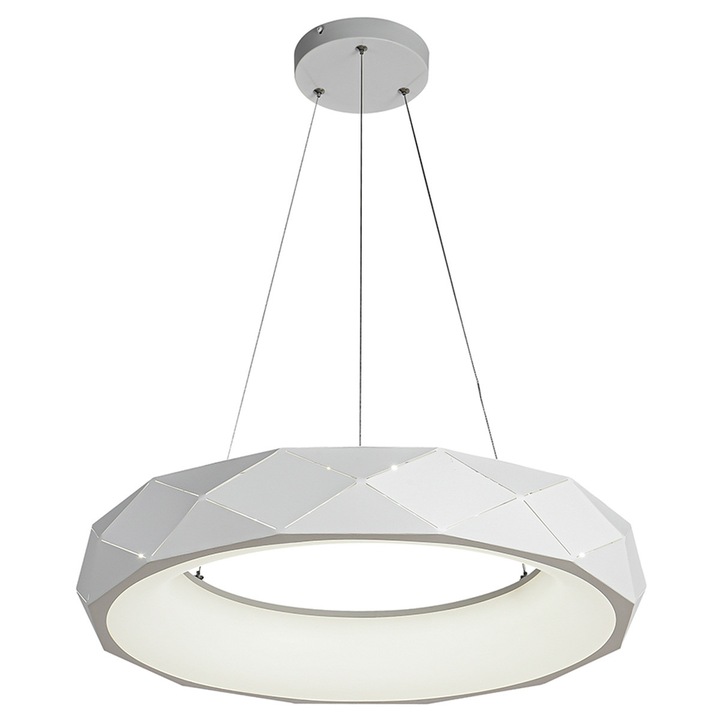 Lampa suspendată Light Prestige, Reus, 36W, alb, 60x60x100cm
