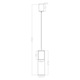 Pendul suspendat LIGHT PRESTIGE Manacor, 1 x GU10, auriu, 7x7x150cm