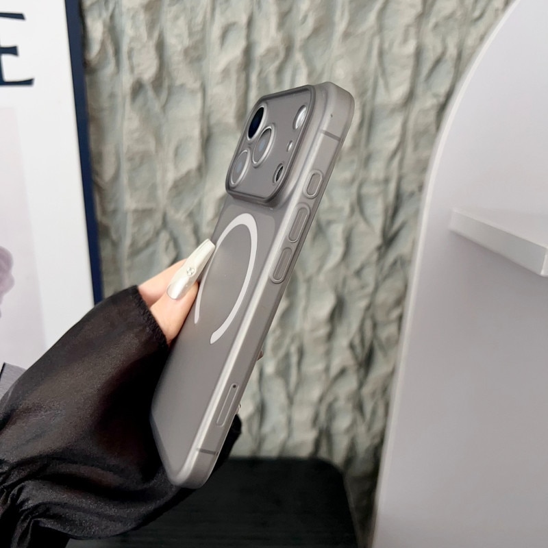 Husa telefon, Apple iPhone 17, gri, ultra-subtire, anti-zgarieturi
