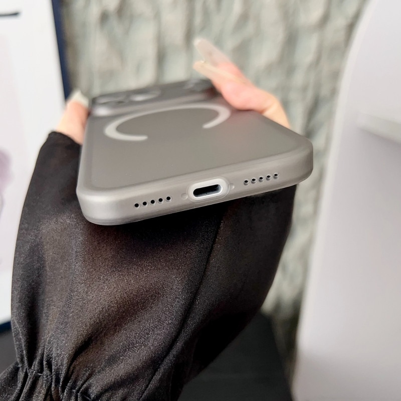Husa telefon, Apple iPhone 17, gri, ultra-subtire, anti-zgarieturi