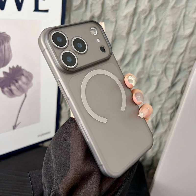 Husa telefon, Apple iPhone 17, gri, ultra-subtire, anti-zgarieturi