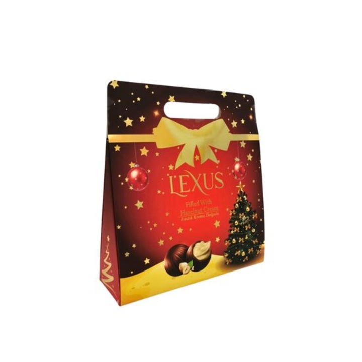 Bomboane de ciocolata cu crema de alune, Lexus 285 g Gift Bag