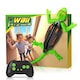 Gecko Jucarie Catarata de Perete, Robot de Jucarie Interactiv, AjieQaQ®, Distractiv, cu Telecomanda si Ochi LED, Reincarcabil, Dezvolta Coordonarea Mana-Ochi, Miscari Flexibile, Cadou pentru Copii Baieti si Fete, 3 ani+, 33.2x16.8x4.3 cm, Negru/Verde