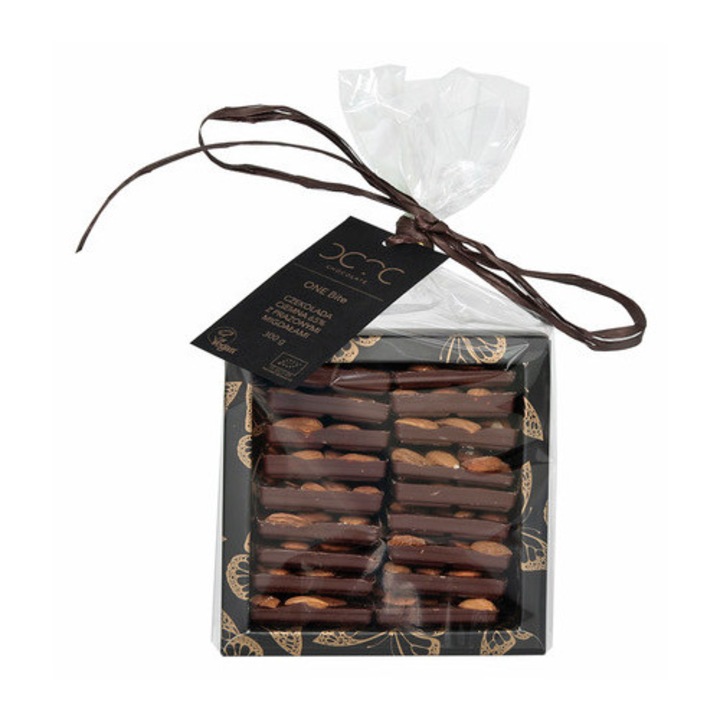 Ciocolata neagra 65% cu migdale prajite, COCOA, bio, 300g