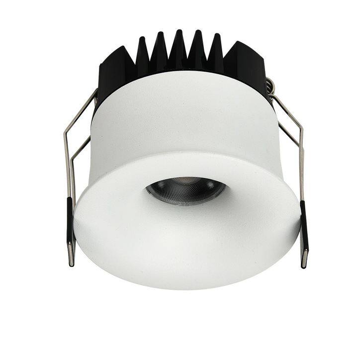 Spot incastrat LIGHT PRESTIGE, model Zyra, LED 7W, alb, 7x7x6cm