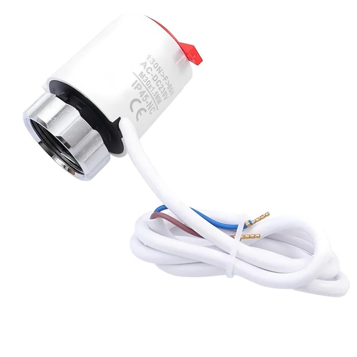 Cap termostatic M30x1.5mm pentru calorifer, alb, 6.2x3.9x3.5cm