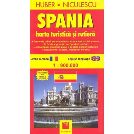 Spania Harta Turistica Si Rutiera Emag Ro