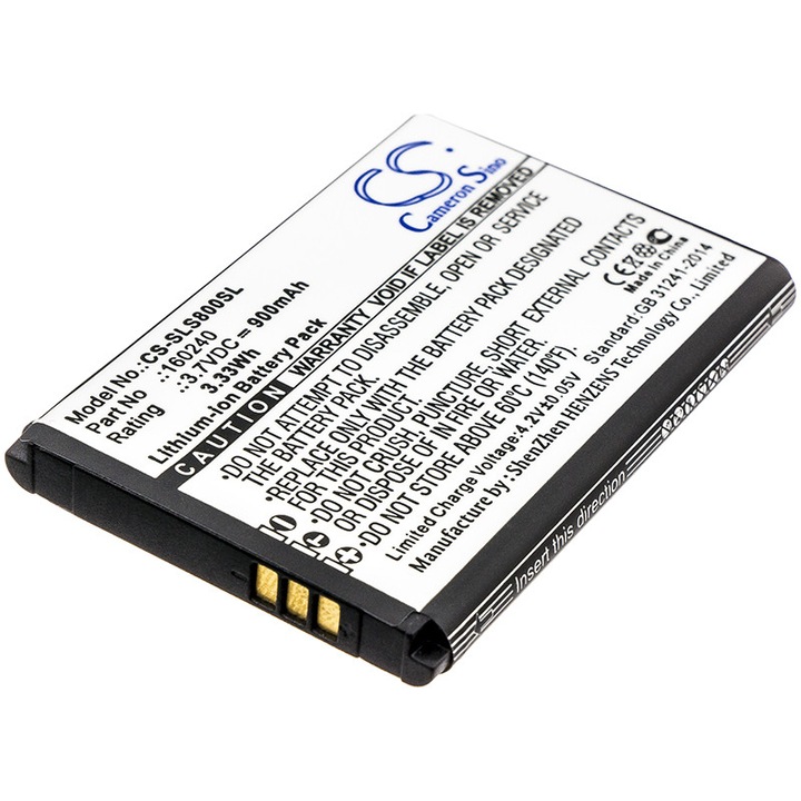 Baterie TECHTEK CS-SLS800SL Li-ion 900mAh