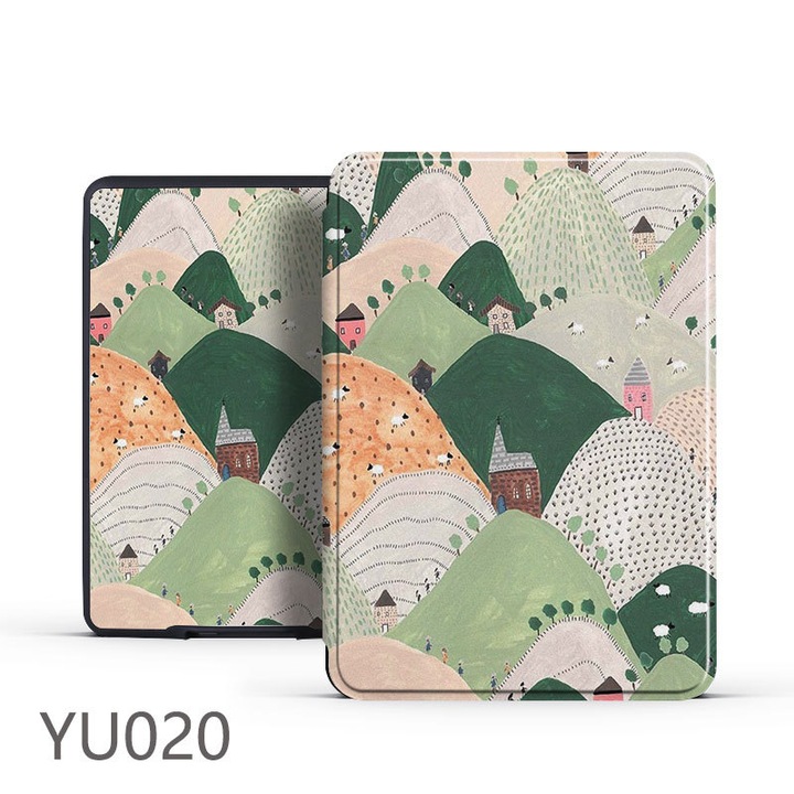 Husa pentru eReader, subtire si usoara, pliabila, multicolor