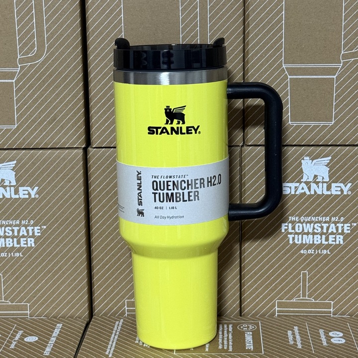 Stanley termosz, 40oz, rozsdamentes acél, fluoreszkáló sárga