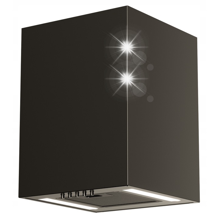 Абсорбатор MAAN Ponza Mini WPB 430, черен, 30x40см, с LED осветление, 3 скорости, включен алуминиев филтър