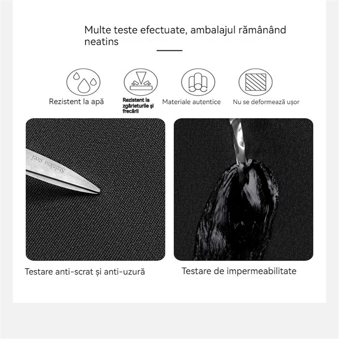 Geantă laptop 15.6", impermeabilă, curea de umăr detasabilă, neagră