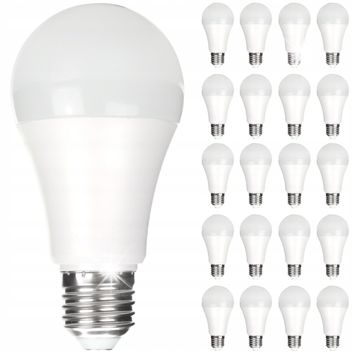 Комплект 20x LED крушки E27 10W 800lm 4000K Неутрално бяло
