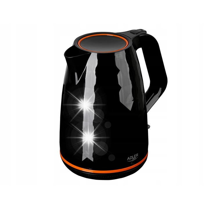 Fierbator electric Adler, model AD 1277, 1,7L, 2200W, negru