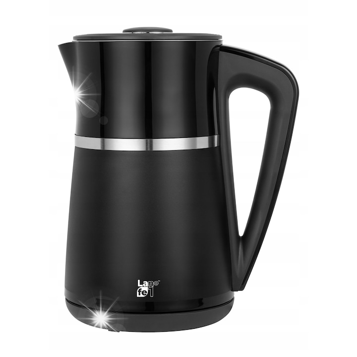 Fierbator electric Lafe 1,7L, 2200W, sticla, rotire 360°