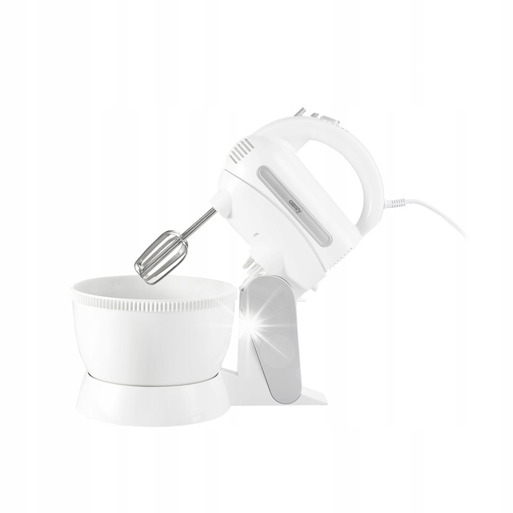 Camry tálkás mixer, 600W, 5 sebességfokozat, Turbo funkció, 3l kapacitás