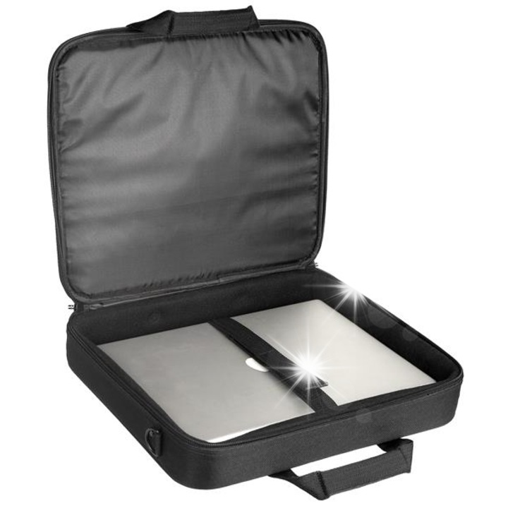 15,6" laptop táska, Tracer Balance, fekete, fém fogantyúkkal, belső rekesszel