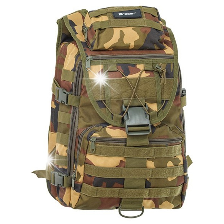 Tracer Delta Camo kültéri hátizsák, 15,6", 40L, 48x20x30 cm, vízálló