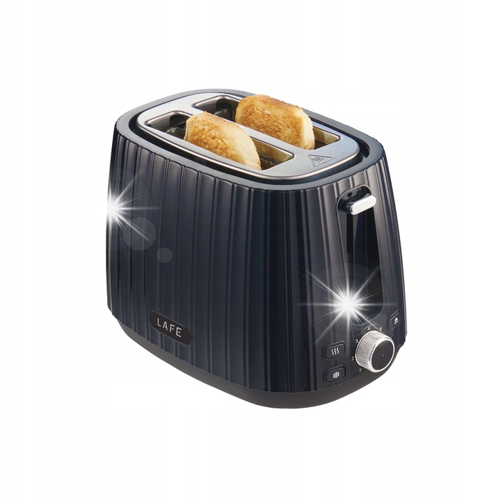 Prajitor de paine Lafe Modern Pro, 1080W, 2 felii, functie STOP, negru