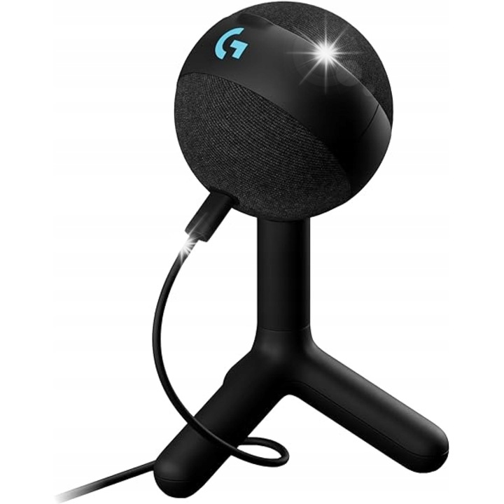 Микрофон Logitech Yeti Orb, черен, USB-C, 70 Hz - 20 kHz
