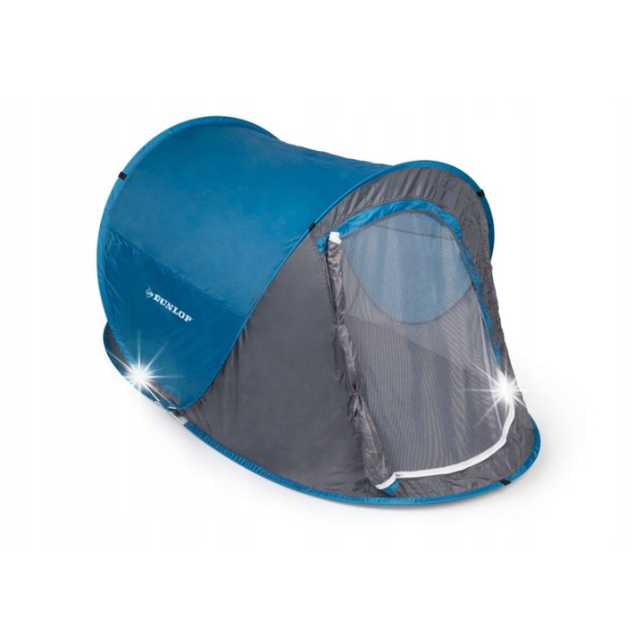Dunlop 2 személyes túrasátor, pop-up, könnyű, kék, 255x155x95cm