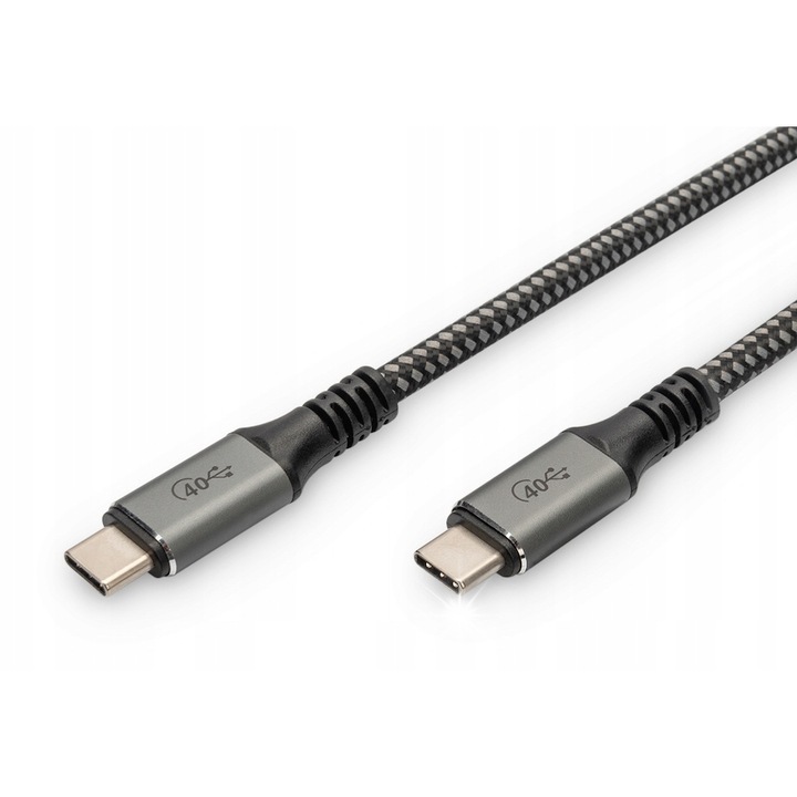 Digitus USB-C 4.0 csatlakozókábel, 20Gbps, 4K 60Hz, 3m, fekete