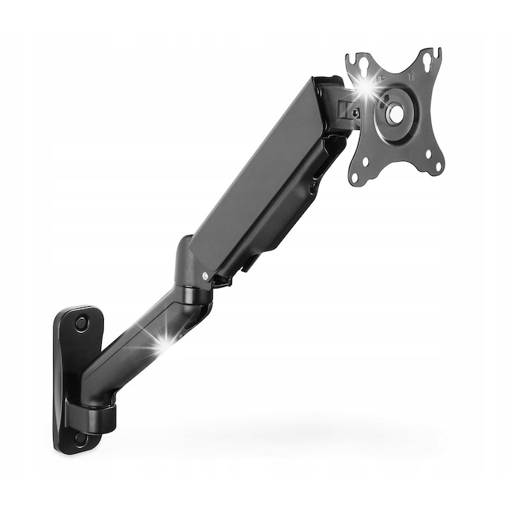 DIGITUS TV tartó 1xLCD max 32", 9kg, állítható, kábelvezetéssel