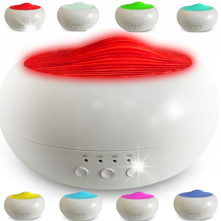 Ултразвуков овлажнител RETOO, 4 в 1, бял, 250 мл, с ароматерапия и LED осветление