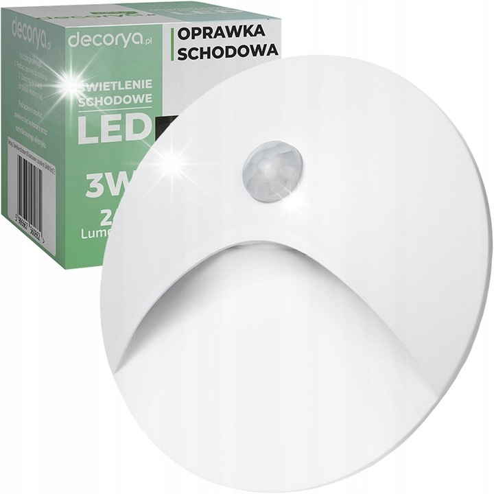 Комплект 4x LED спотове Decorya със сензор за движение, бял, 86x86x25mm, IP65