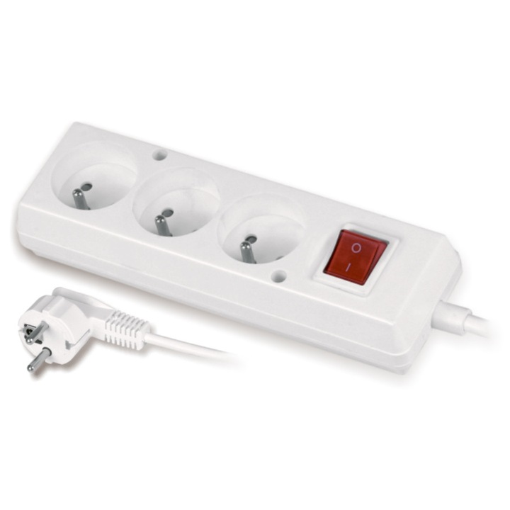 Prelungitor Volteo 3 prize 3 metri cu intrerupator