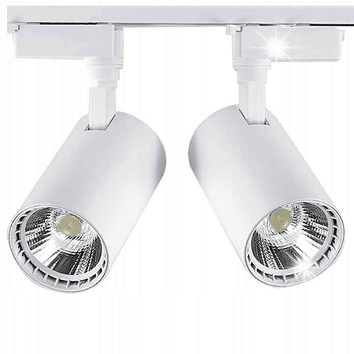 Decorya 30W spotlámpa készlet, 2 db, fehér, 1m, meleg fehér fény