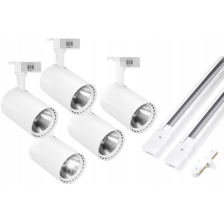 Decorya 5 spotlámpa készlet, 30W, fehér, 2m, 3000lm