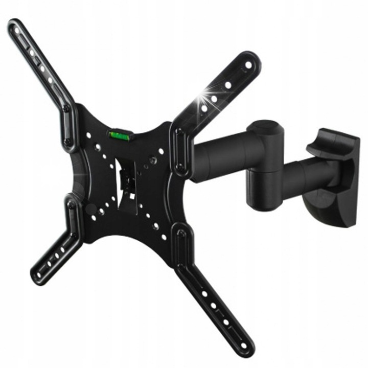 Стойка за телевизор Red Eagle 17"-55", 35кг, черна, регулируема, разстояние от стената 89-470мм