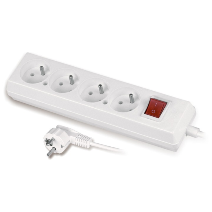 Prelungitor Volteo 4 guri 3 metri cu intrerupator