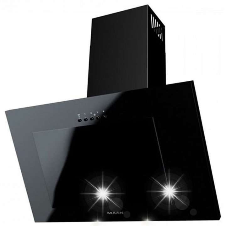 Аспиратор Hota MAAN Vertical 2 90 см, черен, 3 скорости, LED осветление, стенен монтаж