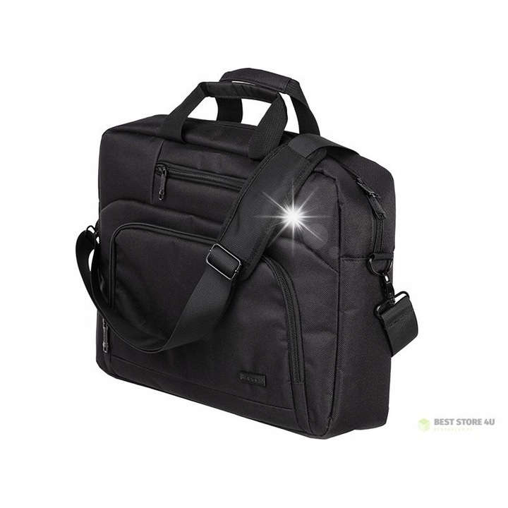 Tracer 15,6" Balance PRO laptop táska, tartós anyagból, állítható pánttal, fekete színben