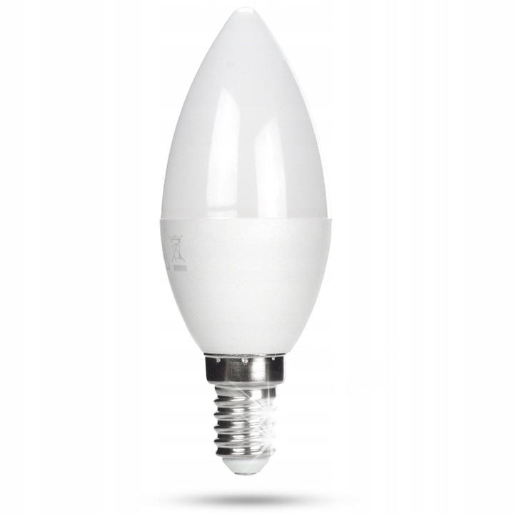 LED крушка E14 Decorya, 8W, 640lm, 6000K, студено бяла светлина, комплект от 50 броя