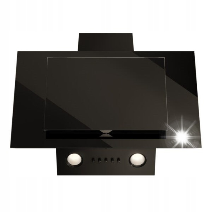 Hota MAAN Vertical Eco Duo Glass, 60 cm, 3 скорости, черен, 690x420x510мм