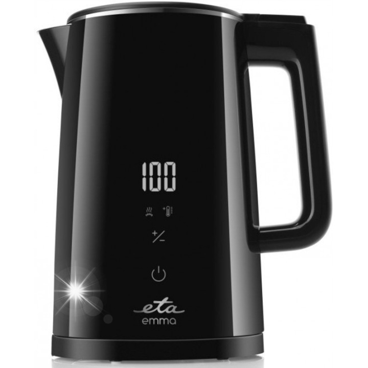 Fierbator electric ETA Crystal 1,7l, 2200W, sticla, iluminare, alb