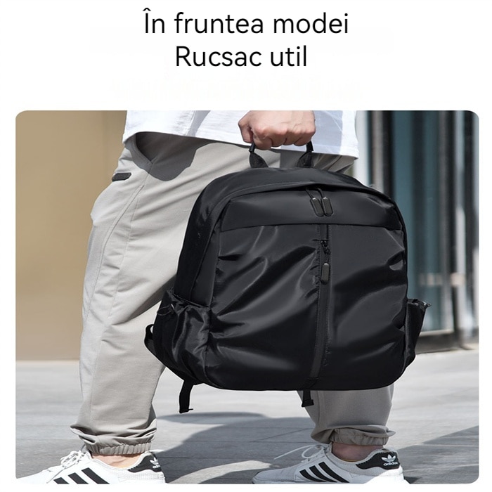 Rucsac laptop multifunctional impermeabil negru 15.6", 45x30x14.5 cm, spatios, unisex