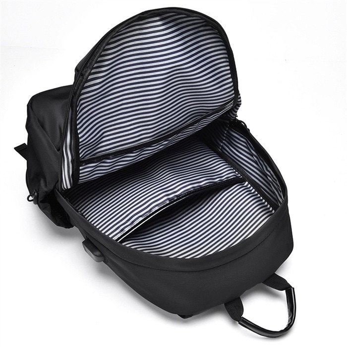 Rucsac laptop multifunctional impermeabil negru 15.6", 45x30x14.5 cm, spatios, unisex