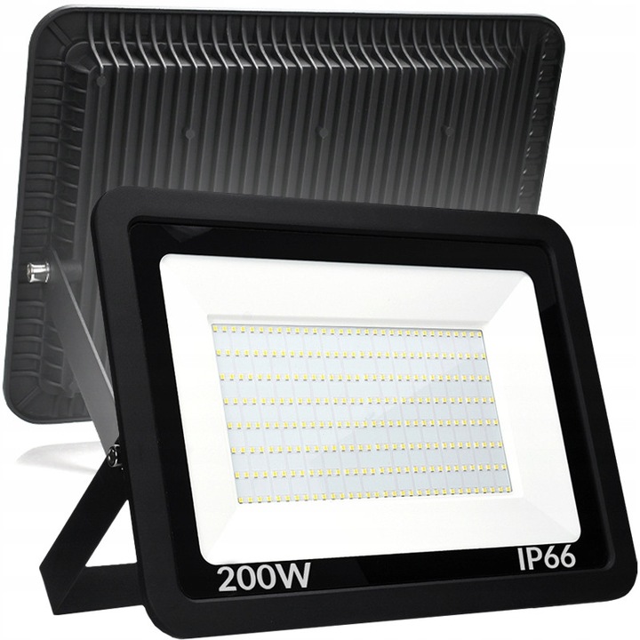 LED прожектор Decorya 200W, IP66, 16000lm, неутрално бяло, 380x280x43mm