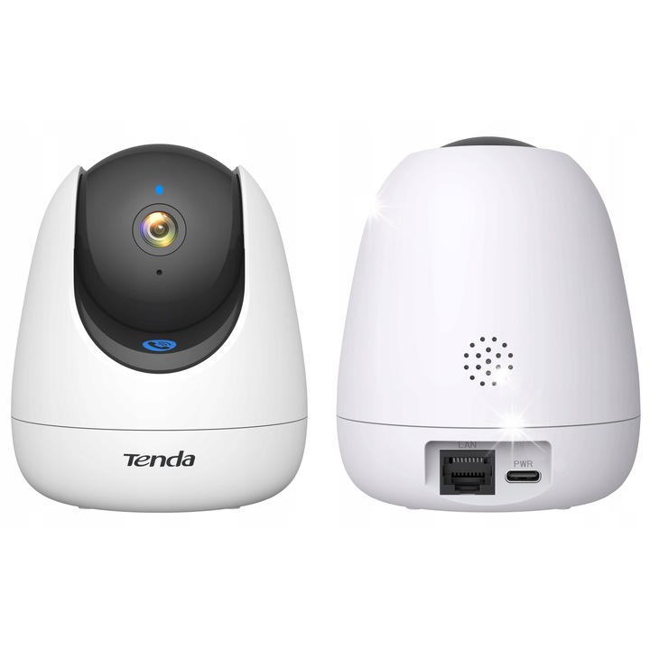 IP камера Tenda RP7 4MP Pan/Tilt, нощно виждане, двупосочно аудио, пълен комплект