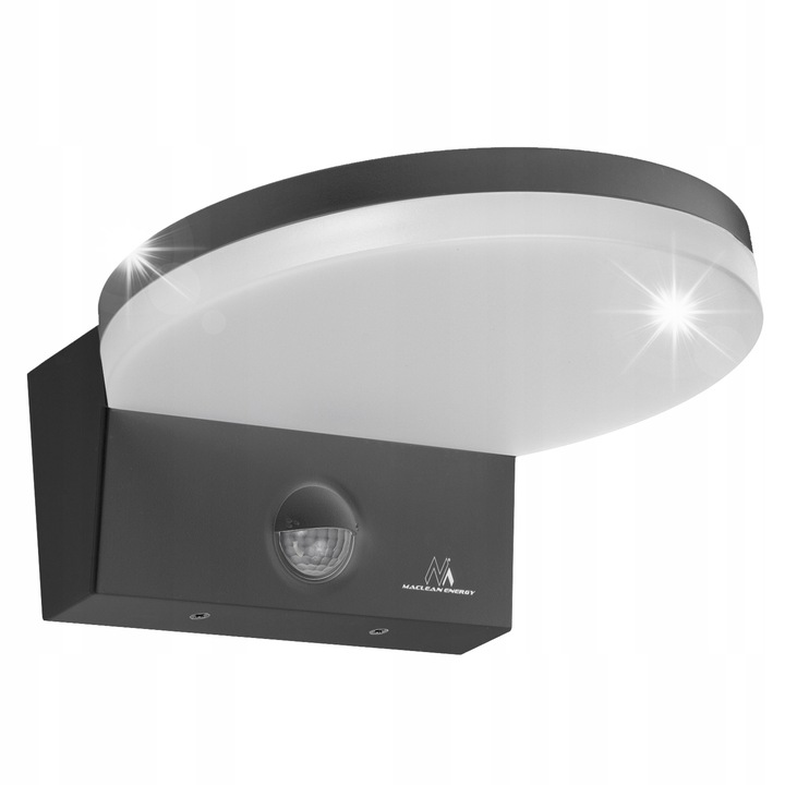 LED лампа със сензор за движение Maclean MCE344, 15W, черна, IP65