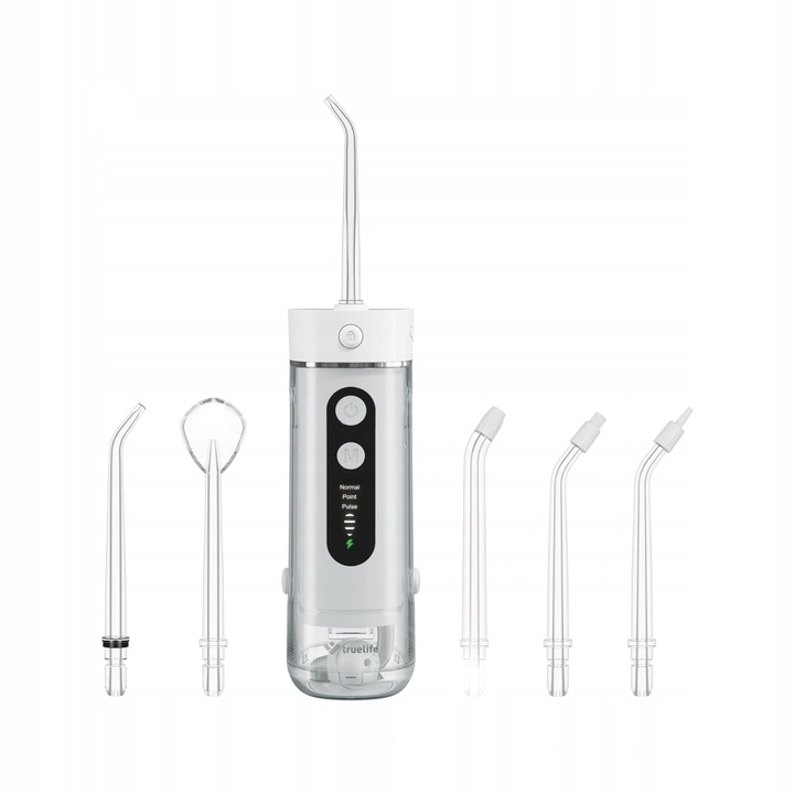 Irigator bucal TrueLife AquaFloss Mini M50, 180ml, IPX7, alb