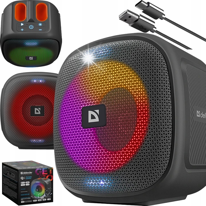 Boxa portabila Bluetooth Denver BTP-203B, retro, 30W, USB, microSD, AUX