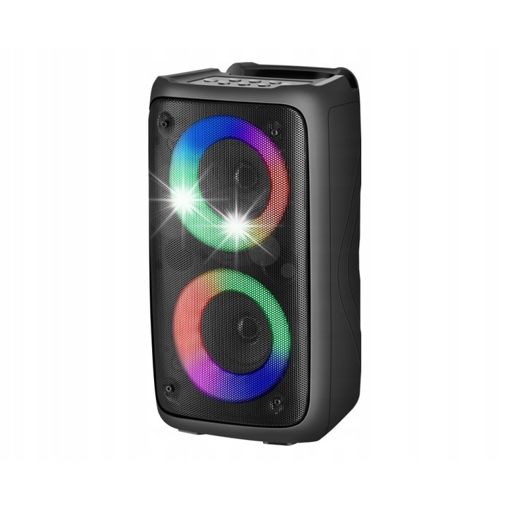 Boxa portabila Tracer MaxTube TWS, Bluetooth, 20W, IPX5, neagra, 240x92x92mm