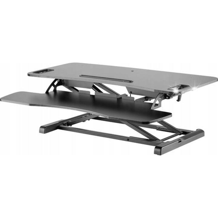 Ergonomikus asztali támogatás, Digitus, 95x61cm, Fekete